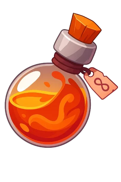 Glowing potion artwork for Vault Match
